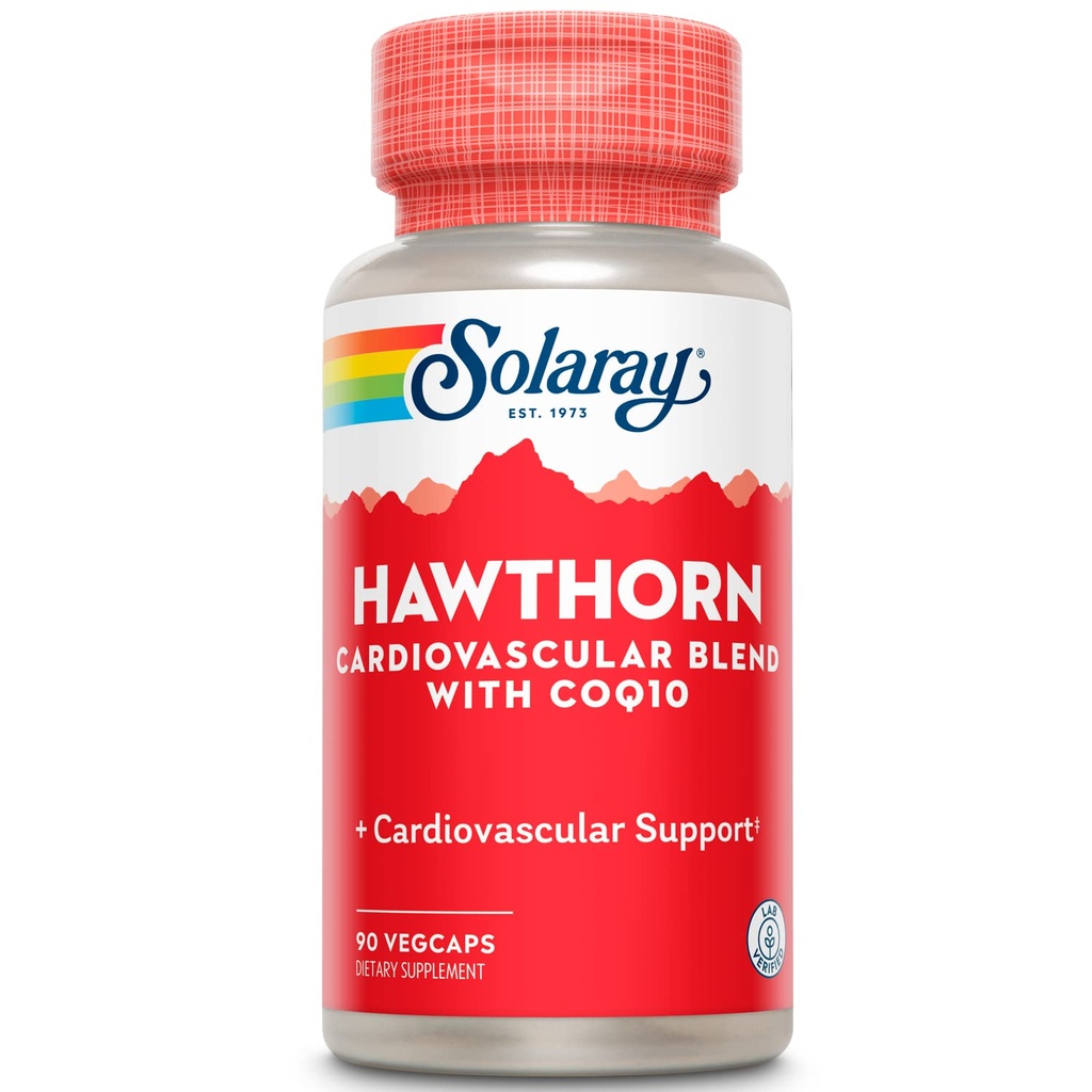 SOLARAY Hawthorn Formula speciale, 150mg, 90 Count