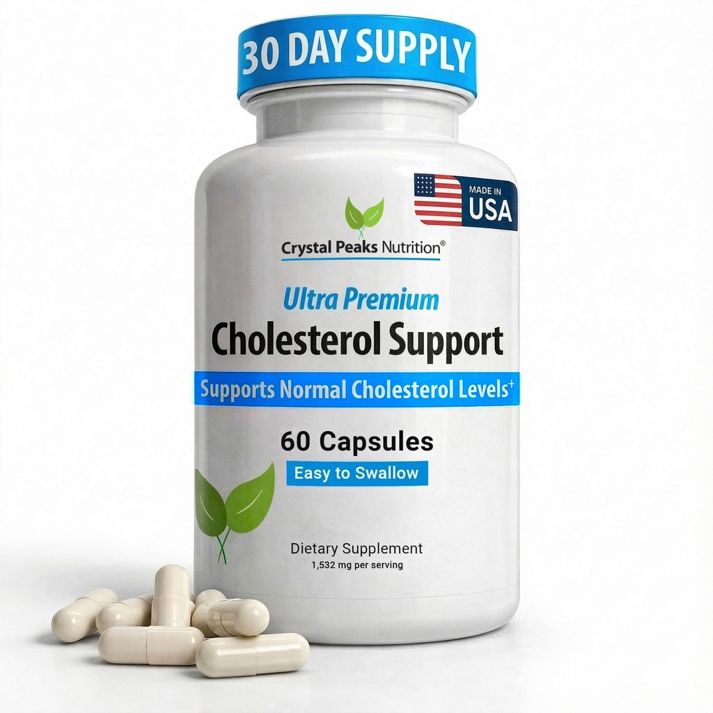 Supplemento al colesterolo - Ingredienti naturali per sostenere i livelli normali di colesterolo. Supporta la Circolazione ottimale. 60 capsule