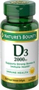 Vitamina D, Supporta la Salute Immune & Bone Salute, 2000IU Vitamin D3, 150 Softgels