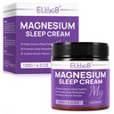 Crema di Magnesio per il Sonno - Arricchita con Olio di Mandorla, Lavanda e Vitamina E per il Rilassamento Profondo - Lozione di Magnesio Naturale per il Nourishment della Pelle e Assorbimento Rapido - Lavanda