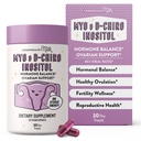 Latte Legendairy Pure Inositol Supplemento - Myo Inositol e D-Chiro Inositol Capsule - Rapporto ideale 40:1 - Supporto ovarico e fertilità per le donne - 30 giorni di alimentazione