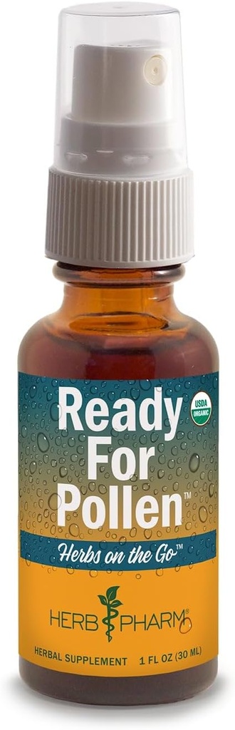 Herb Pharm Herbs on The Go Portable Spray: Organico Certificato pronto per il polline, 1 oncia
