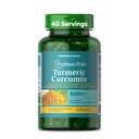 Puritan's Pride curcurico curcumina 1000mg, standarized al 95% Cucuminoids, supplemento dietetico per la salute antiossidante, 120 capsule di rilascio rapido