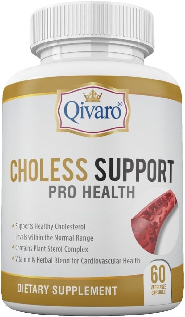 Supporto senza glutine Pro Health - Gestione colesterolo e lipidi – Infuso con Guggul e Estratto di Aglio - Vegan e Non-GMO - Made in USA – 60 capsule