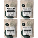 Polvere di erbe delle polveri della giungla Bundle - polvere di Shilajit, Tongkat Ali per la polvere degli uomini, polvere dell'estratto dell'antenna nera, estratto di Fadogia Agrestis per il supplemento degli uomini