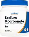 Nutricost Sodium Bicarbonate (2 LB) - 600mg Per Serving, Non OGM, Gluten Free