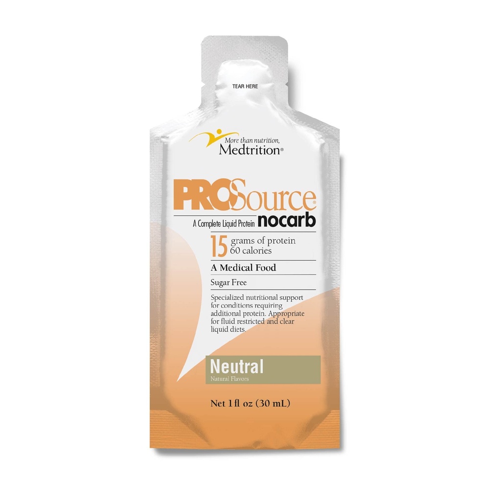 Medtrizione NoCarb Liquid Protein Packets Neutral Flavor 1 fl oz 100 Pack