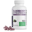 Bronson Elderberry Extra Strength, Supporta il sistema immunitario sano e protezione antiossidante, Non OGM, 180 capsule vegetariane