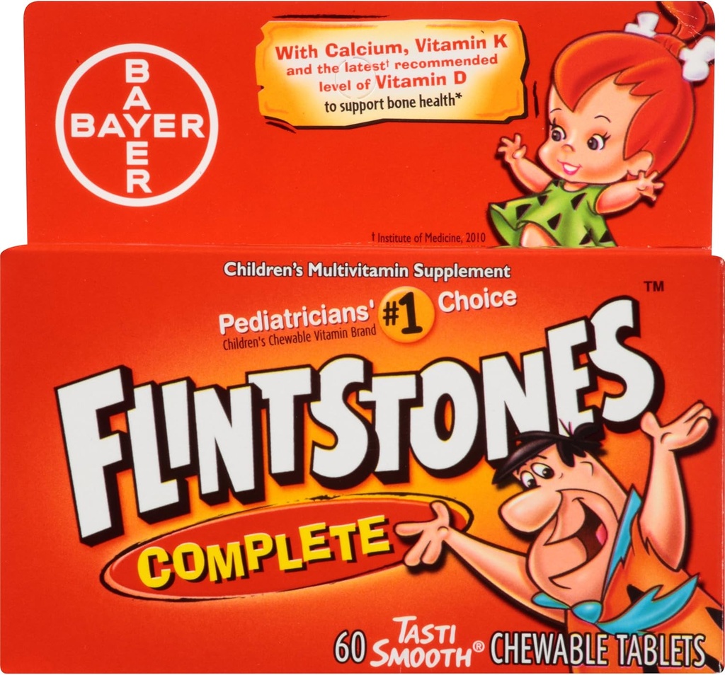 Flintstones Masticabile completa Multivitamin, 60 conte