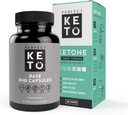 Perfetto Keto Exogenous chetoni Base BHB Supplemento (60 capsule) - Ketogenic Diet Support Weight Management, Energy & Focus - Ketosis Beta-Hydroxybutyrate con (100 pz) Keto Strips Bundle
