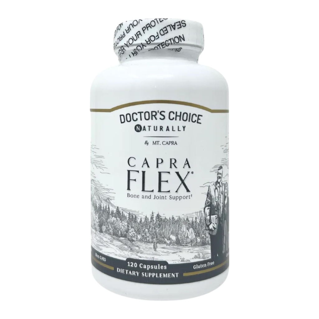 CapraFlex by Mt. Capra | Integratore di supporto congiunto con collagene di pollo, acido ialuronico, curcuma e erbe per vitalità congiunta | 30 Serve - 120 capsule