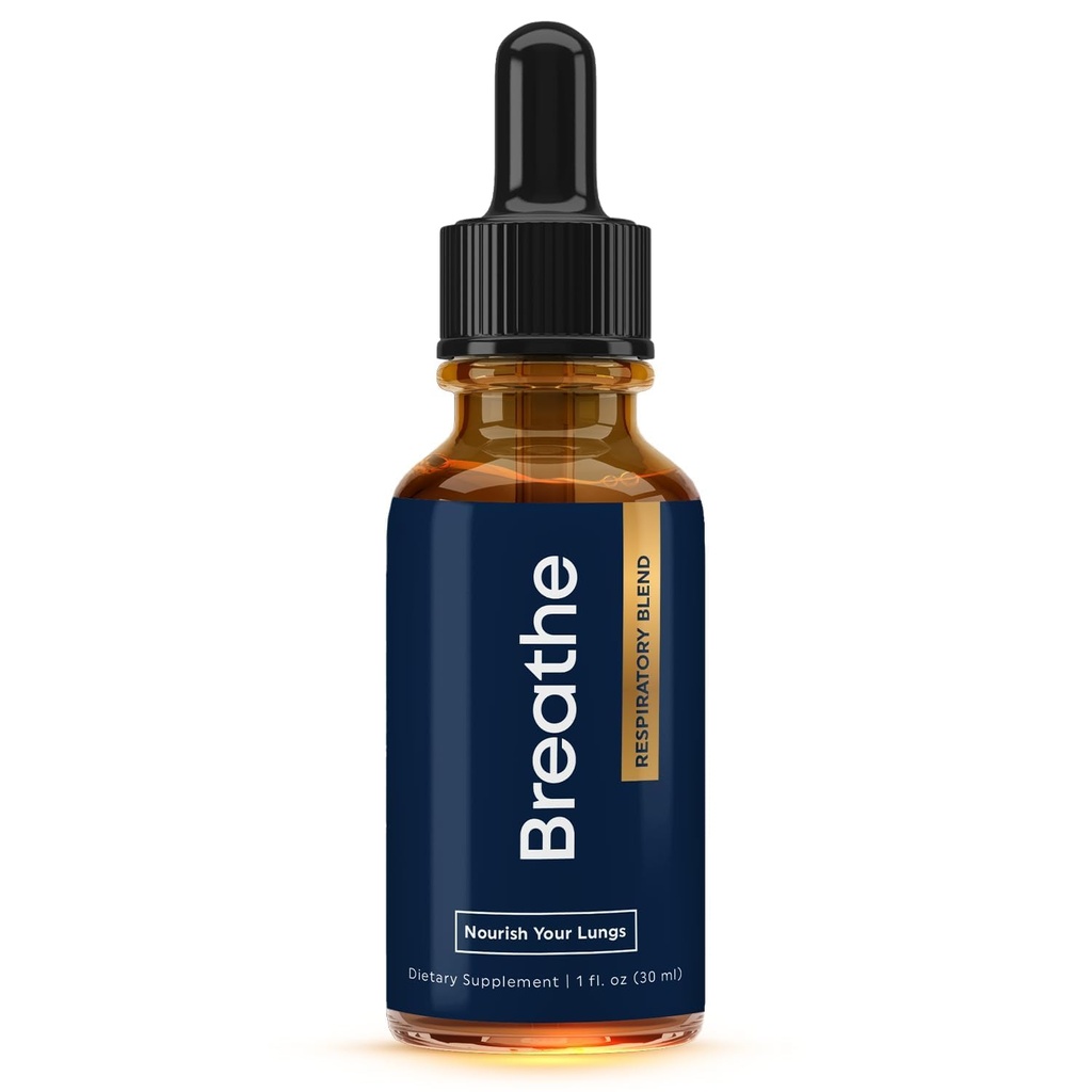 BREATHE 8-IN-1 Mullein Gocce per polmoni e vie aeree (1 fl. oz.): Menta piperita, timo, & Mullein Leaf Extract per polmonari Detox per fumatori - Break up Mucus & Breathe Clear - GMO-Free & Made in Italy