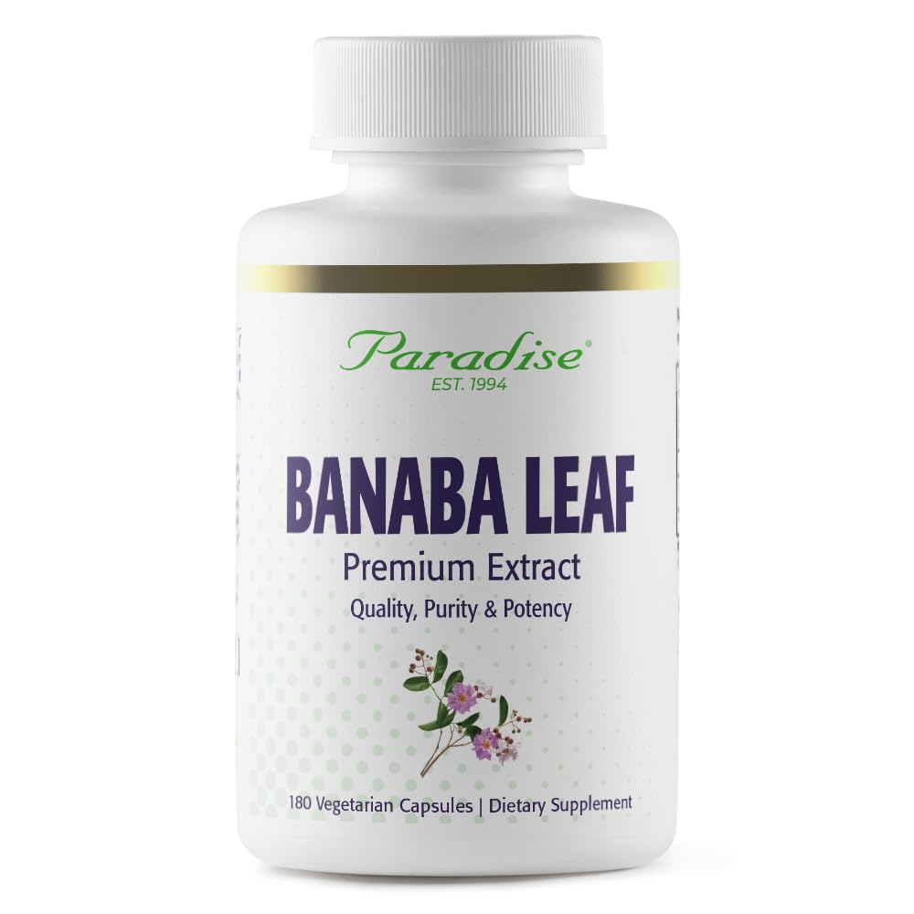 erbe di paradiso, Foglia di banana, 12:1 estratto concentrato, 250 mg, Vegan, senza glutine, Non OGM, 180 capsule