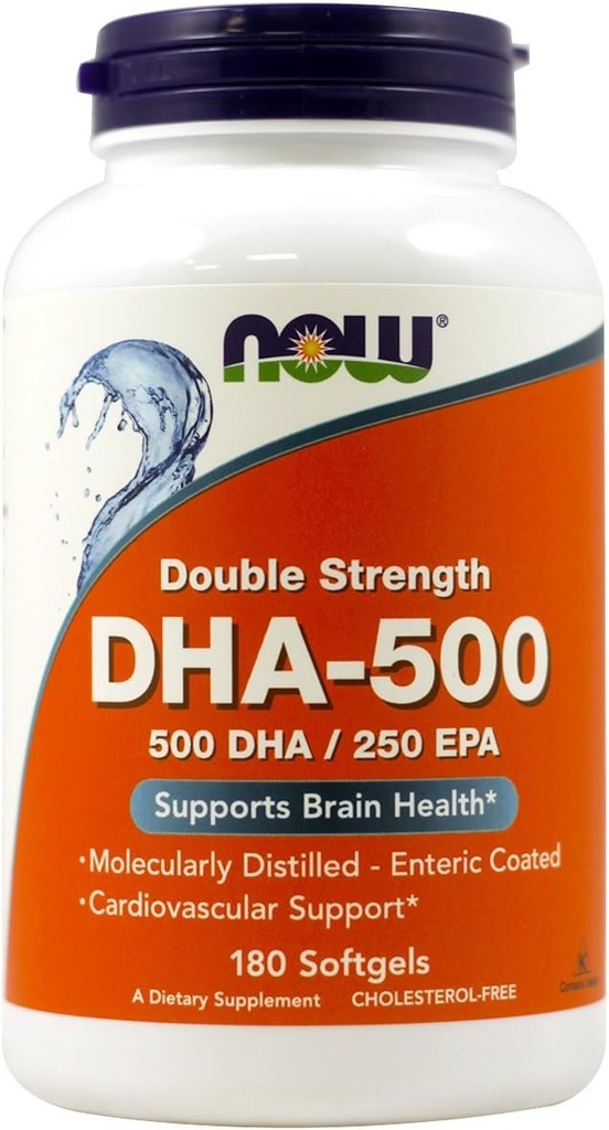 NOW Foods - Dha- 500Mg 180 Sgels (Pacchetto di 2)