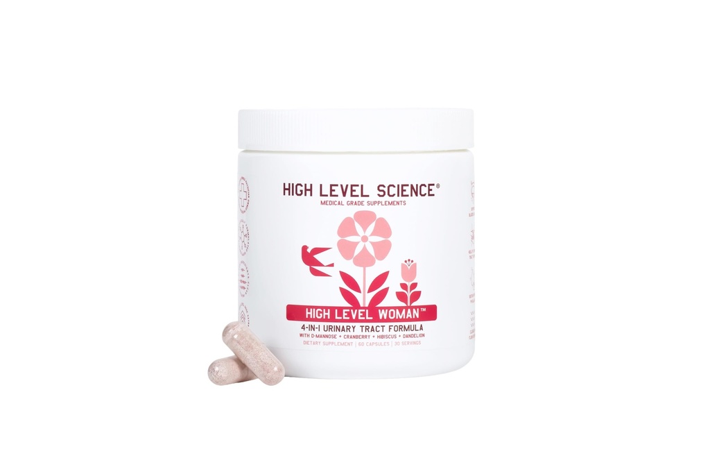 D-Mannose 1000mg, Supporto per la salute del tratto urinario e della vescica, D Integratori di mannosio per le donne, Mirtillo, Hibiscus & Dandelion, Utri Cleanse, 60 capsule, Vegetariano, Gluten Free