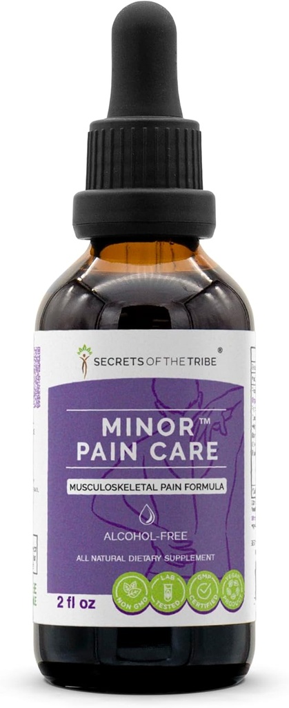 Cura del dolore Minore senza alcool, glycerite incenso, curcuma, salice bianco, radice di barbabietola, tè verde, febbre. Tintura, Estratto di erbe Pain muscoloscheletrico Formula 2 OZ