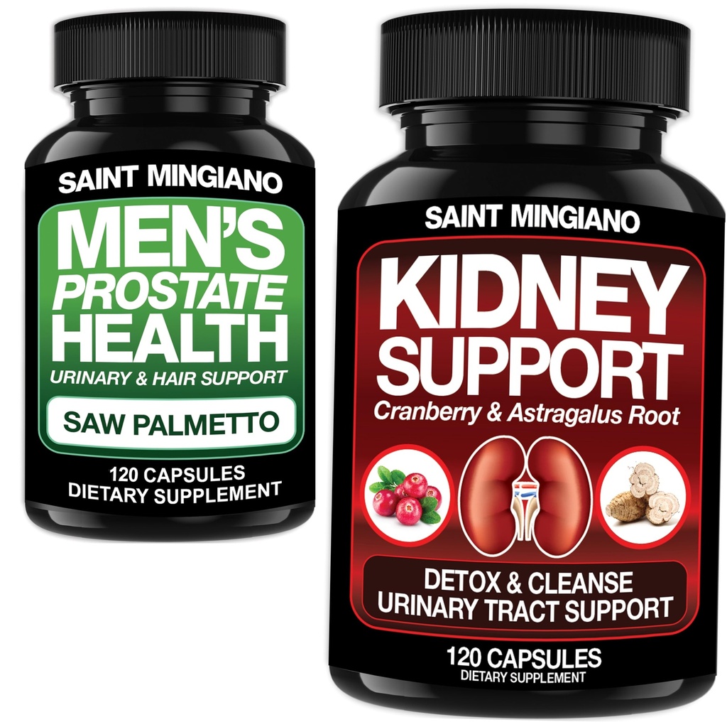 Supporto renale Cleanse Detox & Riparazione 120 Casuals - Insieme con - Salute Prostatica degli uomini Integratori avanzati della prostata - 120 Capsule