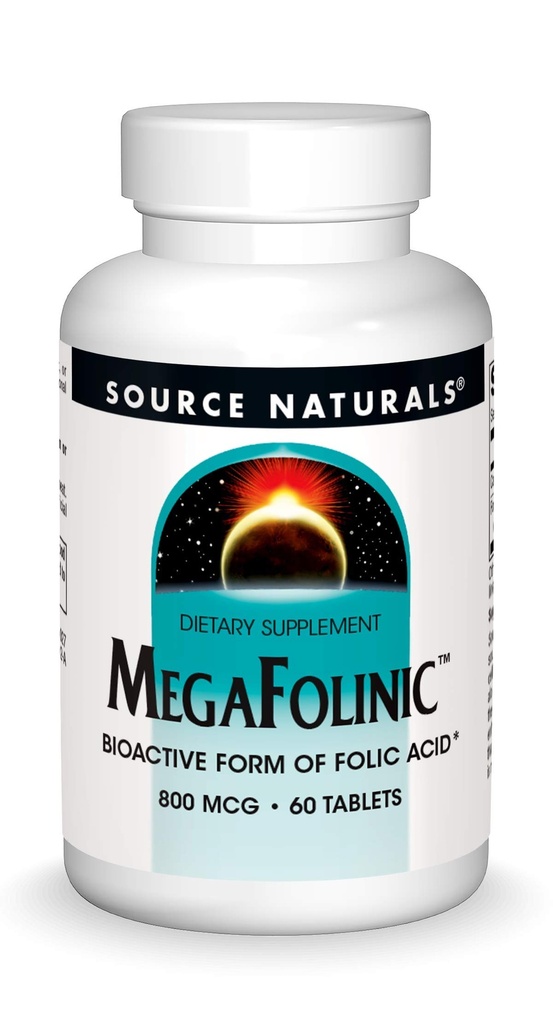 Fonte Naturals MegaFolinic 800mcg - 60 compresse