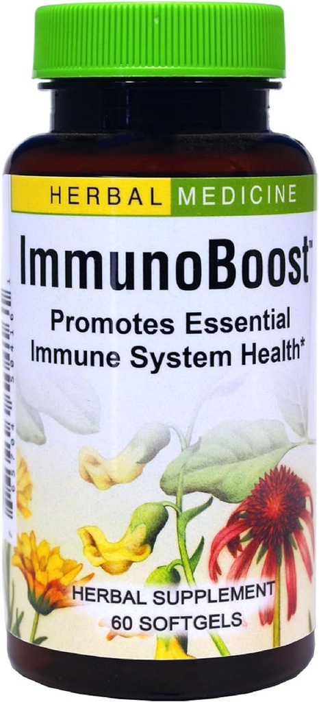 Erbe Etc. Immunoboost - Supplemento di erbe per il supporto del sistema immunitario - Supporto per la salute immunitaria con Echinacea Angustifolia, Astragalus & Calendula - Gluten-Free - 60 Softgels (60 Servings)