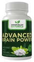 GREEN VALLEY NATURALS - Advanced Brain Power - Supporta la funzione sana e normale del cervello, messa a fuoco e concentrazione, formulata clinicamente per supportare la chiarezza sana del cervello. (1 Bottiglia, 60, Conte)