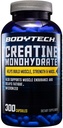 BODYTECH Creatina Monoidrato capsule un Micronized un Supporta la forza muscolare, la massa e l'eccedenza (300 capsule)