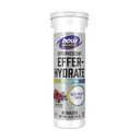 NOW Alimenti Nutrizione sportiva, Effervescente Effer-Hydrate, Integratore elettrolitico, Recupero*, Bacca mista, 10 compresse