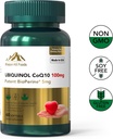 Premium Ubiquinol CoQ10 + BioPerine (100mg) | Antiossidante per la salute del cuore (1 Bottiglia-60 Softgels-2mo Alimentazione) | Cuore ad alto assorbimento e vitamine vascolari | Non OGM & Gluten Free