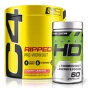 C4 Ripped & SuperHD, Il Bundle Termogeno, C4 Ripped Pre Workout Powder, Cherry Limeade 30 Servings + SuperHD con Capsimax e Green Tea Extract, 60 Servings