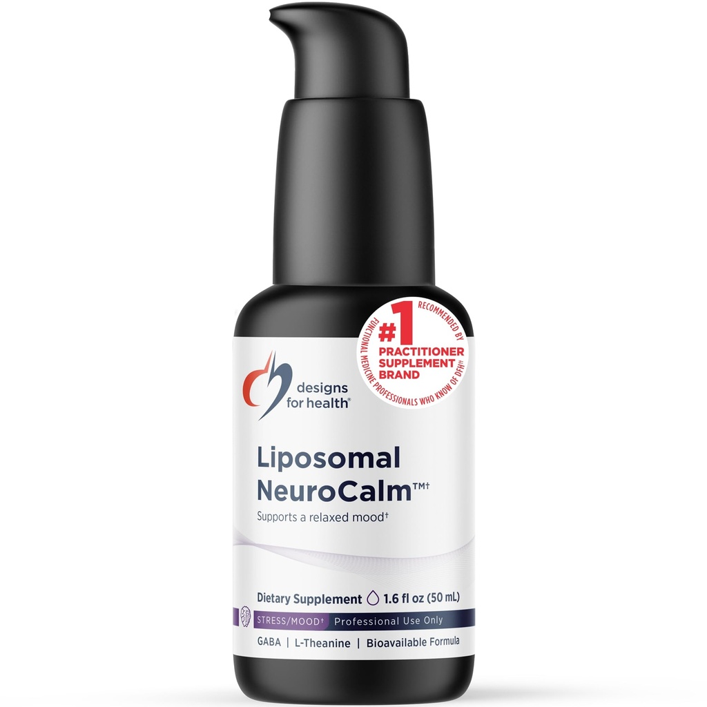 Progetti per la salute NeuroCalm Liposomico - Liquid GABA + L-teanina per sostenere la risposta calma + sana di stress (25 Serve / 1.7oz)
