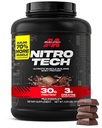 Muscletech Whey Protein Powder (Milk Chocolate, 4 Pound) - Nitro-Tech Ultimate Muscle Building Formula con Whey Protein Isolate - 30g di Protein, 3g di Creatine & 6.8g di BCAA - Packaging May Vary