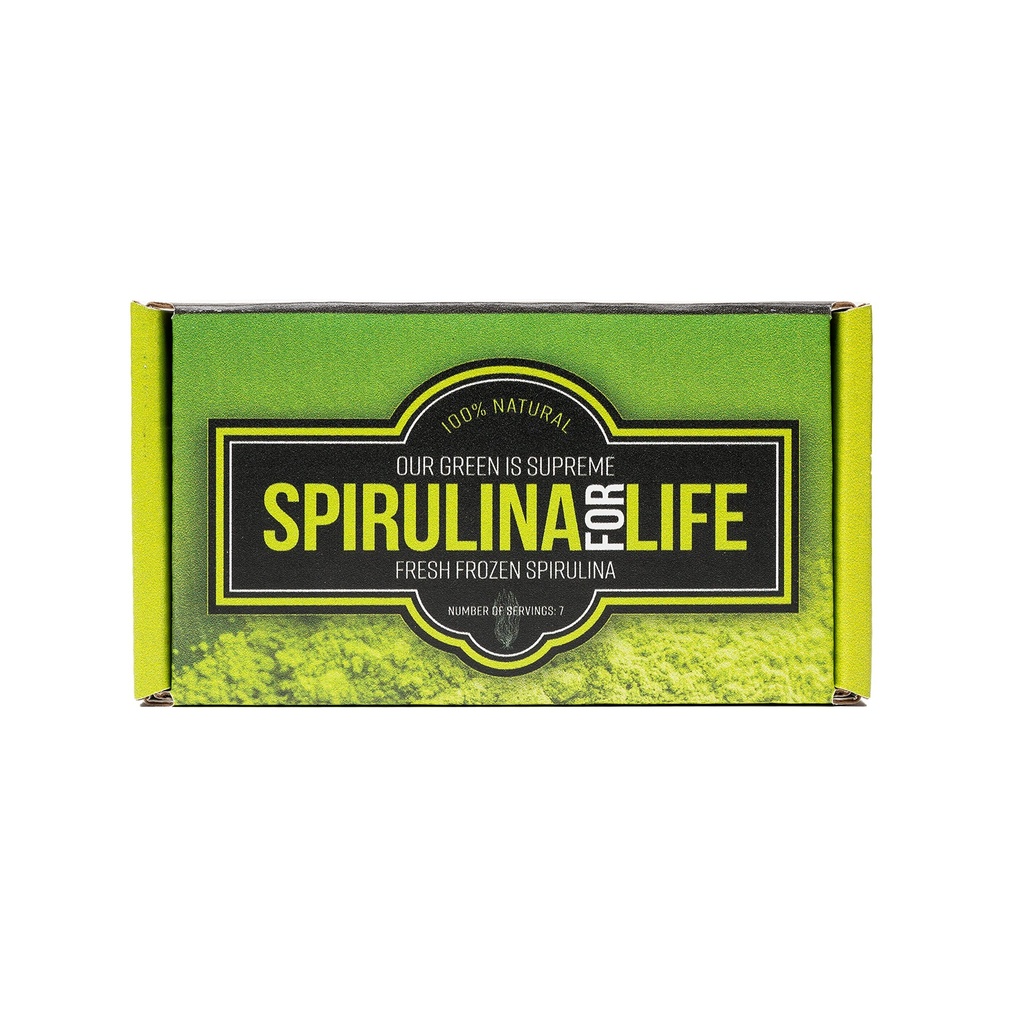 Spirulina 7 Stick Pack 7 giorni di alimentazione Spirulina Live Flash congelato 100% puro coltivato in acqua alcalina Cresciuto, raccolto e congelato negli Stati Uniti Super Food più completo e Multivitamin naturale
