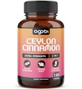 Ceylon Cinnamon Capsule - Combinato con radice di zenzero e curcumina curcuma supplemento - 120 capsule vegane