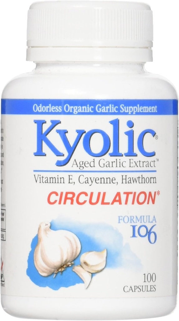 Estratto di aglio Kyolic sano cuore Formula 106 - 100 capsule