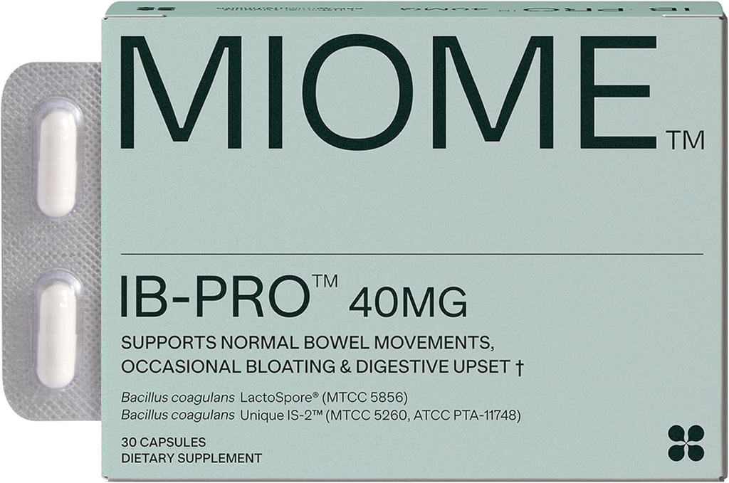 IB-PRO Bacillus Coagulans Probiotic - 2-1 Lactospore & Unique is-2 for Occasional Constipation, Bloating & Digestive Upset - 3rd Party Verified - 30 Capsule