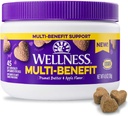 Burro di arachidi di benessere & chews morbido aromatizzati di mele Integratori multi-benefici per cani, 45 conte