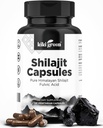 KIKI Green Shilajit Capsule - Integratore Himalaiano, 40% Acido Fulvico e Minerali Trace - 500 mg per Servente per Forza, Energia, Immunità - 120 Vegan Count