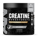 Tutto nero Creatina Monhydrate | 60 Serve | Polvere di aminoacidi micronizzata | Energia cellulare | Funzione cognitiva | Gluten-Free e Keto Friendly
