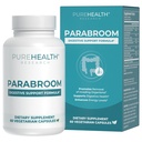 PUREHEALTH RESEARCH Parabroom - Gut Cleanse & Health Supplement - con noce nero, polvere di arbusto dolce, estratto di curcuma, foglia di oliva, aglio e cipolla - Supporto digestivo per le donne e gli uomini 60 capsule