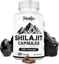 Puro Himalayan Shilajit capsule, 2000 mg di resistenza Shilajit Resina e acido Fulvico supplemento, Vegan e senza glutine capsule, 120 conte