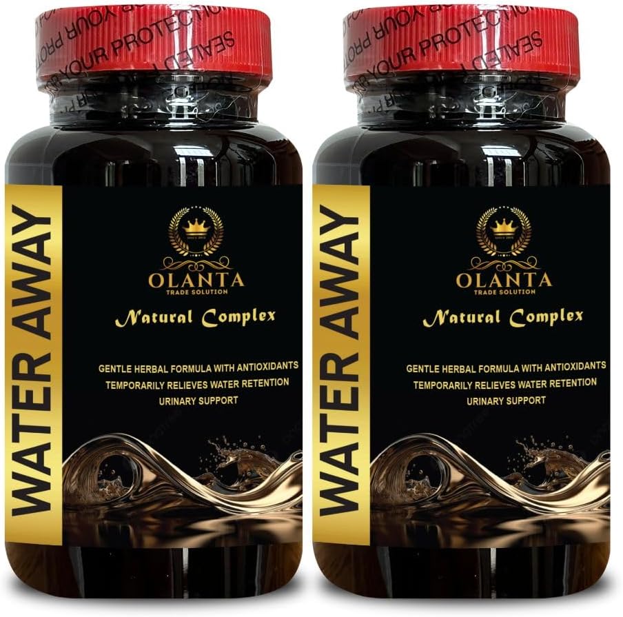 Pillole d'acqua naturali generiche - Pillole di dieta dell'acqua, Pillole di ritenzione idrica, Pillole d'acqua per le donne, Booster immunitario, Pillole diuretiche per la ritenzione idrica, Pillole d'acqua diuretiche - 2 bottiglie