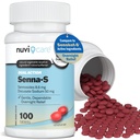 Senna Plus Sgabello Ammorbidente - Docusate Sodium (50mg) Sgabello Ammorbidente con Sennosi Lassativi Stimolanti (8.6mg) - Confronta Senokot-S per Rilievo di costipazione occasionale* (100 compresse)