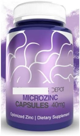 Depot MicroZinc Capsule, Zinco ottimizzato 40mg, 365 Count Integratore alimentare