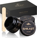 Shilajit Natural Himalayan Organic Resina 20 Grammi, Pure Shilajit Supplement Arricchito Acido Fulvico & 85+ Minerali di Trace, Nutrienti basati sulle piante per l'energia, Supporto Metabolismo & Sistema immunitario