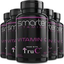 (5 Pack) Vitamina C di alimenti integrali crudi da bacche, antiossidanti premium, bioflavonoidi e polifenoli, 300 capsule vegane