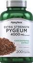 Piping Rock Pygeum Supplemento 4000 mg | 200 capsule | per uomini e donne | Pigeum Africanum Bark Extract | Extra Strength | Non-GMO, Gluten Free