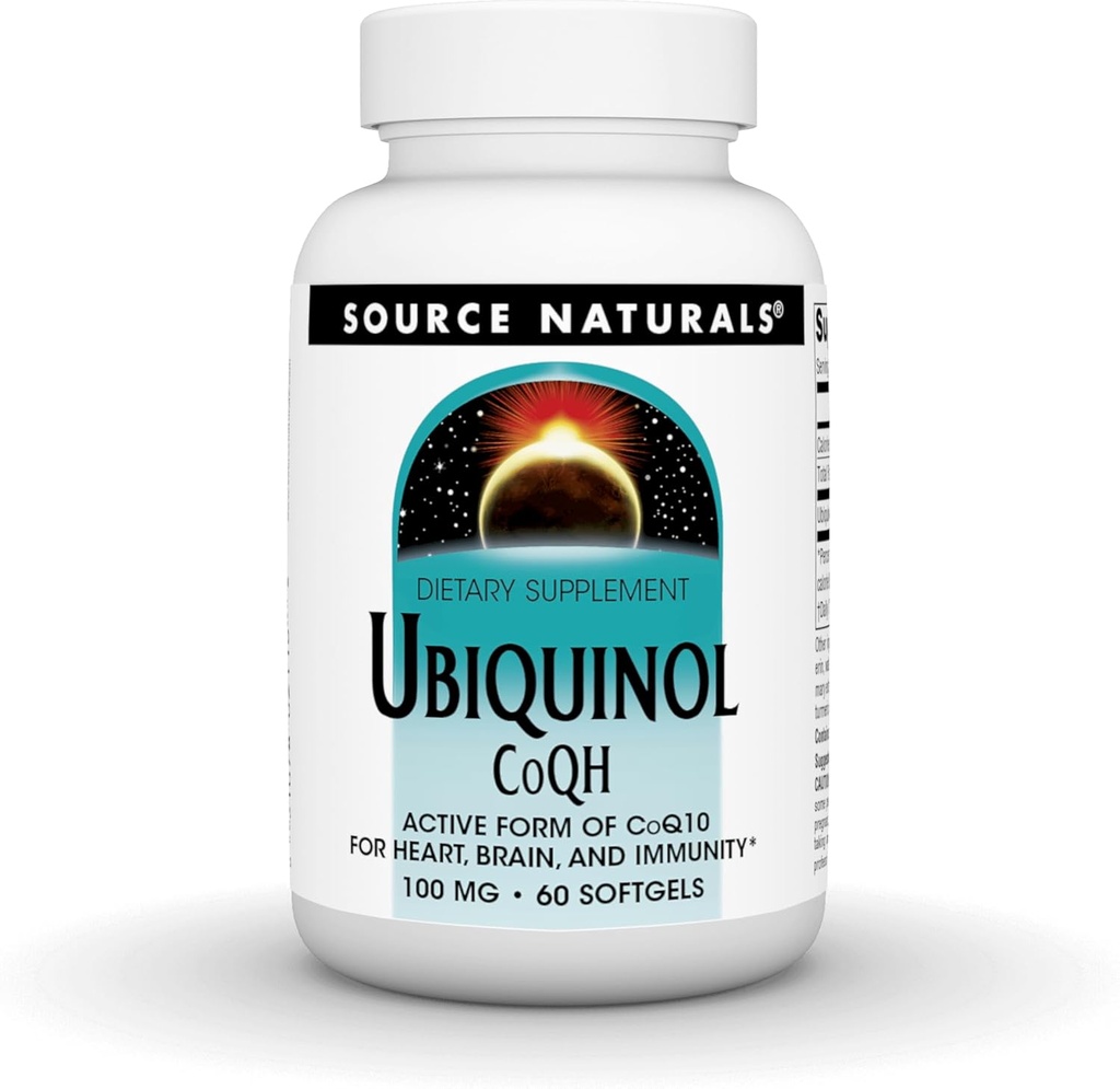 Fonte Naturals Ubiquinol CoQH 100mg Serving - 60 Softgels
