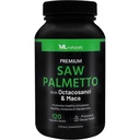 ML Naturals Saw Palmetto 1000 mg 120 capsule vegane. 3 in 1. Qualità Premium con Octacosanol & Maca. prostata, salute urinaria, salute circolatoria, energia naturale, NSF-Certified & cGMP-Compliant