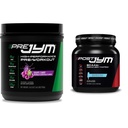 Pre JYM Grape Candy Pre Workout, Post JYM Active Matrix Post-Workout con BCAA, Creatina HCI, Beta-Alanine | 30 Serve Ogni