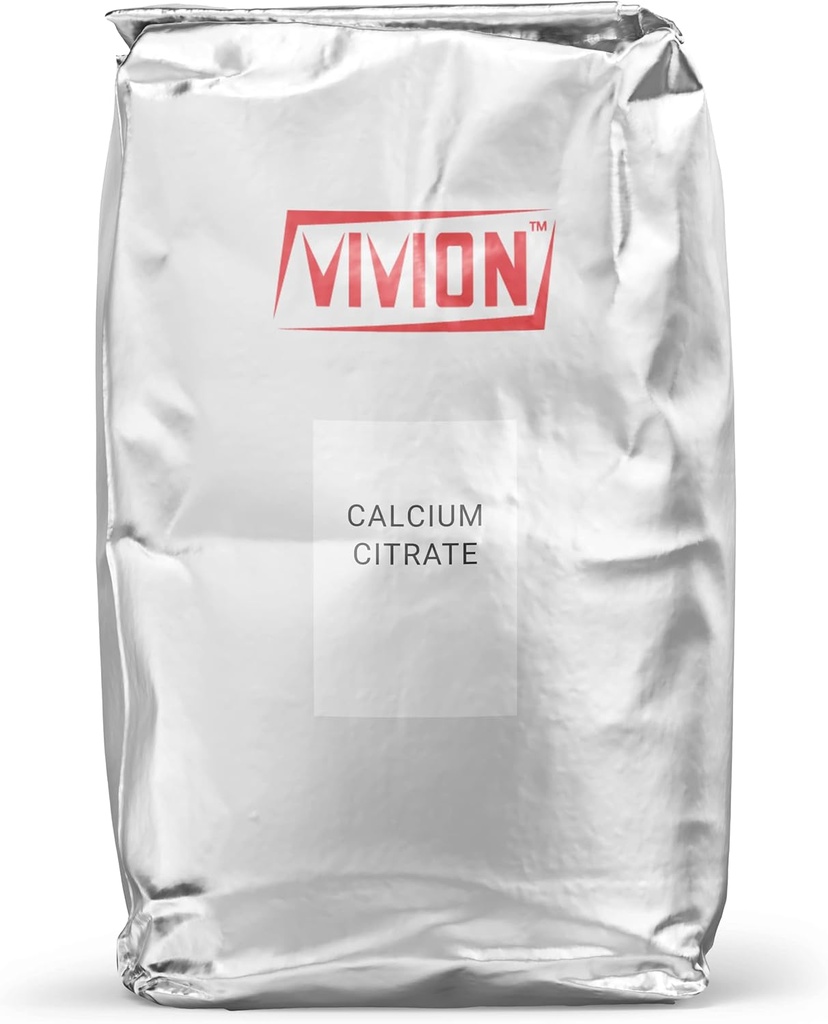Polvere di citrato di calcio - Bulk 25 kg (55 lb) - Pure Vitamin Supplement Ingredient & Natural Antacid - Anticaking Agent Tablet Capsule Excipient