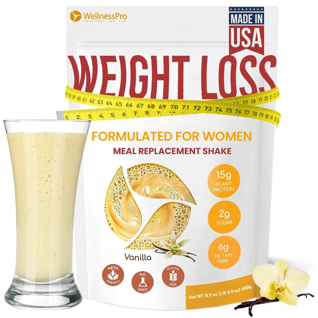 HARMONIFY Meal Sostituzione Shake for Women with Vanilla Flavor, Keto Frıendly, Kosher Certified Protein Powder, Pre & Probiotics for Easy Digestion, No Sucralose Incluso, 16,9 Oz